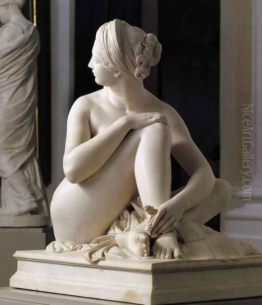 Odalisque (front view) Oil Painting by James Pradier