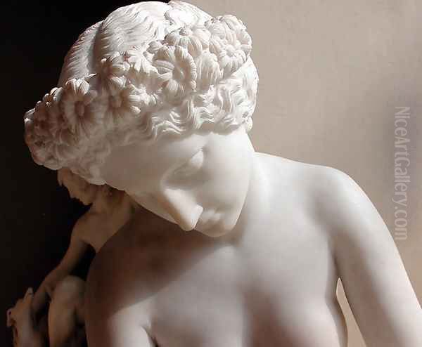 La Toilette d'Atalante [detail #6] (The Toilette of Atalante) Oil Painting by James Pradier