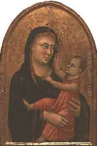 Madonna and Child Oil Painting by Buonaguida Pacino di