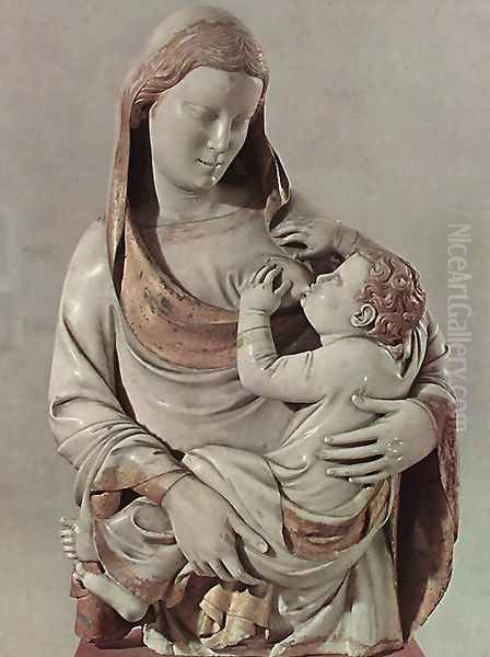 Madonna del Latte Oil Painting by Nino Pisano