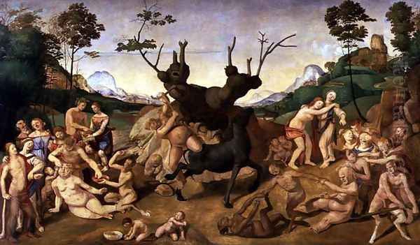 The Misfortunes of Silenus, c.1500 Oil Painting by Cosimo Piero di