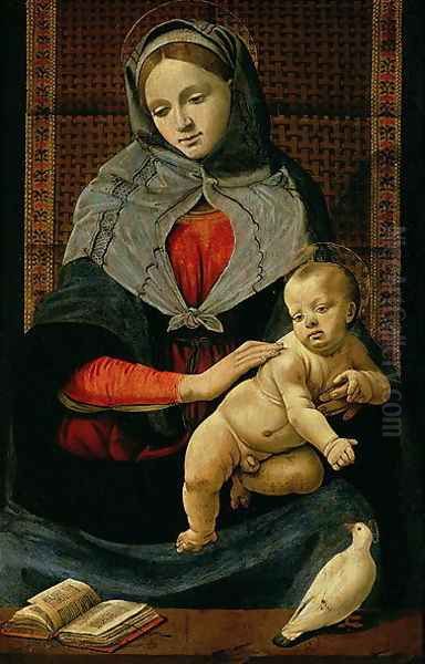 Madonna and Child with a Dove Oil Painting by Cosimo Piero di