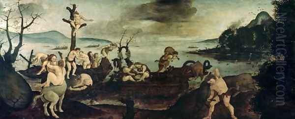 The End of the Hunt Oil Painting by Cosimo Piero di