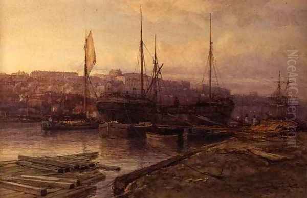 Bristol Docks, 1896 Oil Painting by Arthur Wilde Parsons