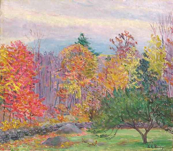 Landscape at Hancock, New Hampshire Oil Painting by Lilla Calbot Perry