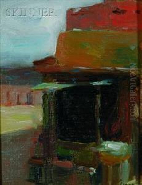 Adobe Building, Side View Oil Painting by Robert Henry Logan