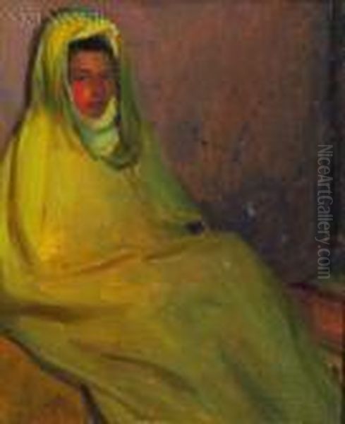 Seated Woman Oil Painting by Robert Henry Logan