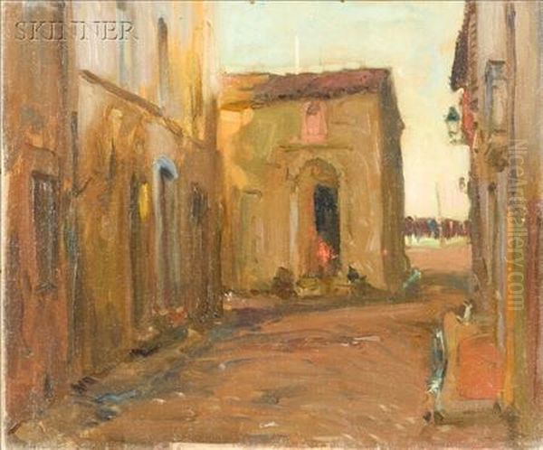 Algerian Street Scene Oil Painting by Robert Henry Logan