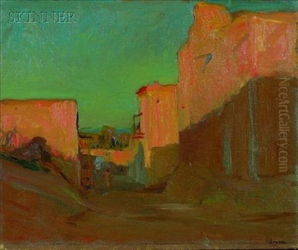 Algerian Street Oil Painting by Robert Henry Logan