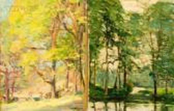 Spring Landscapes Oil Painting by Robert Henry Logan