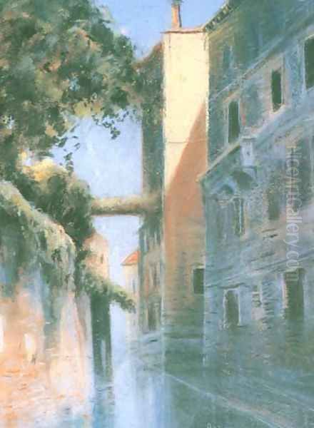 Lane in Paris Oil Painting by Wladyslaw Podkowinski