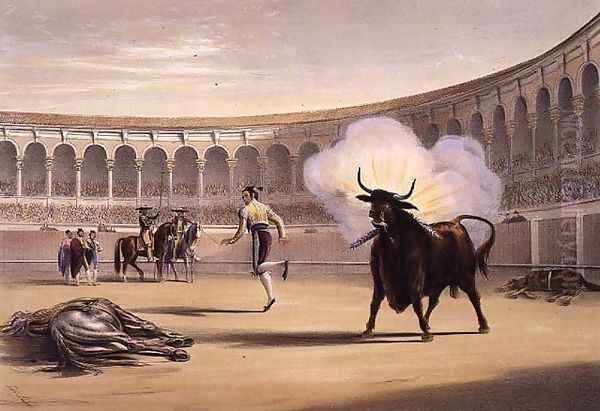 Banderillas de Fuego, 1865 Oil Painting by William Henry Lake Price