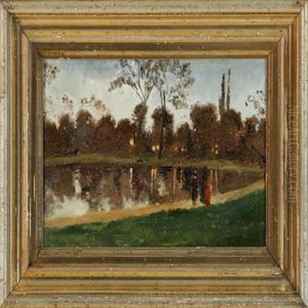 Bois De Boulogne Oil Painting by Luigi Loir