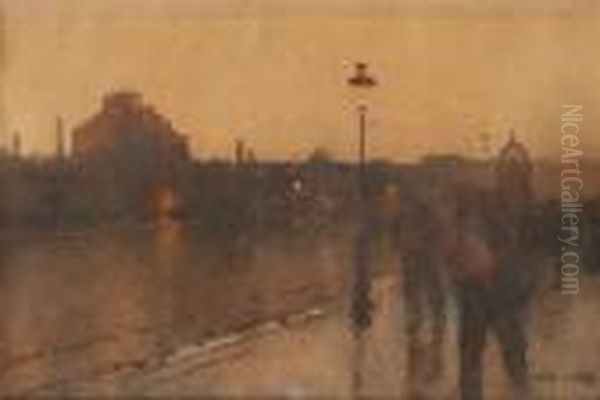 Paris Entre Chien Et Loup Oil Painting by Luigi Loir