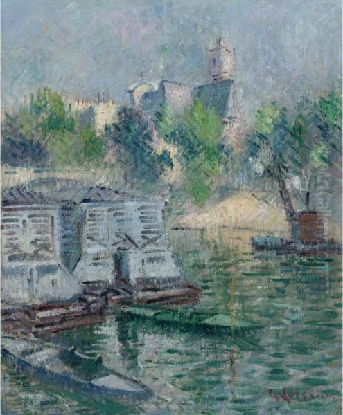 Saint-gervais, Paris Oil Painting by Gustave Loiseau