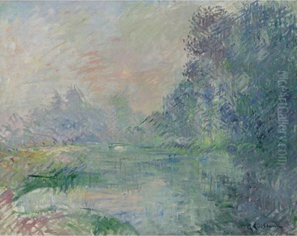 Bord De L'eure, Effet Du Matin Oil Painting by Gustave Loiseau