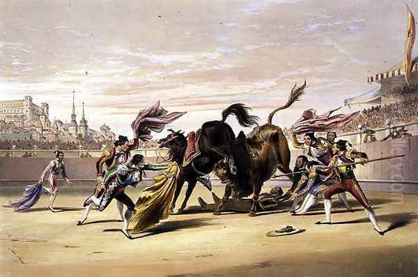 The Picador Dismounted, 1865 Oil Painting by William Henry Lake Price