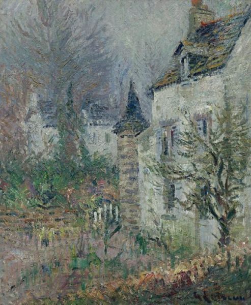 La Maison De Juge, Pont-aven Oil Painting by Gustave Loiseau