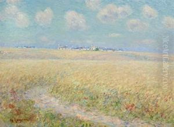 Champ De Bl  Oil Painting by Gustave Loiseau