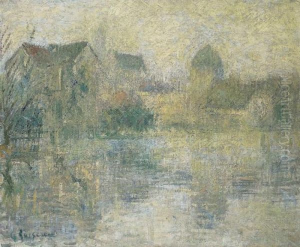 Vue De Moret-sur-loing Oil Painting by Gustave Loiseau