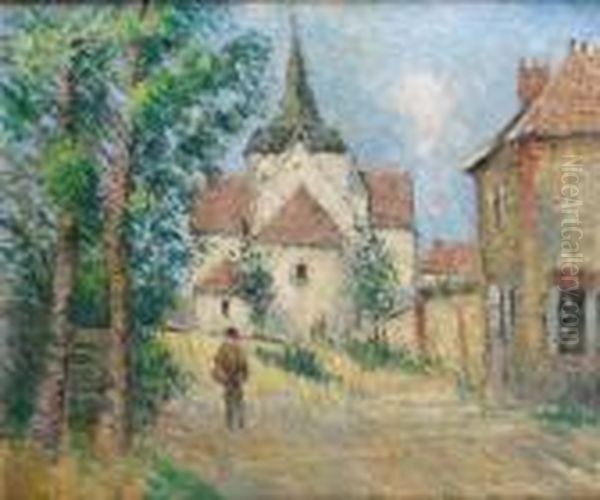 L'eglise Du Village Oil Painting by Gustave Loiseau