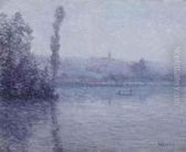 Brume Sur L'oise Oil Painting by Gustave Loiseau