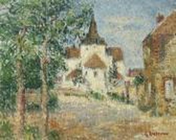 Eglise Notre Dame De Vaudreuil Oil Painting by Gustave Loiseau