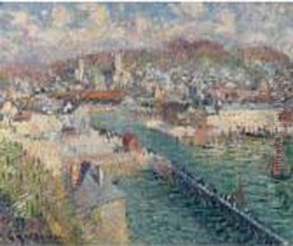 Le Port De Fecamp Oil Painting by Gustave Loiseau