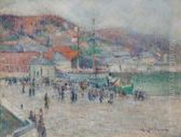 Le Port De Fecamp Oil Painting by Gustave Loiseau