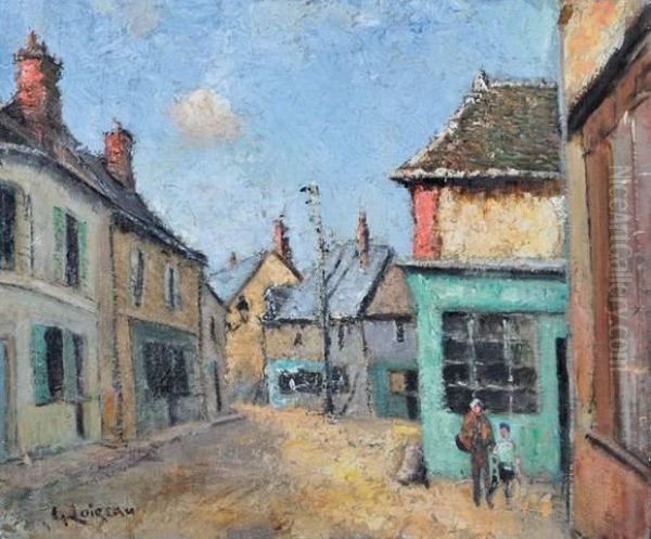 Rue De Village. Oil Painting by Gustave Loiseau