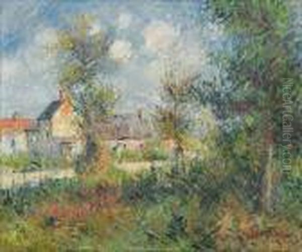 Paysage En Normandie Oil Painting by Gustave Loiseau