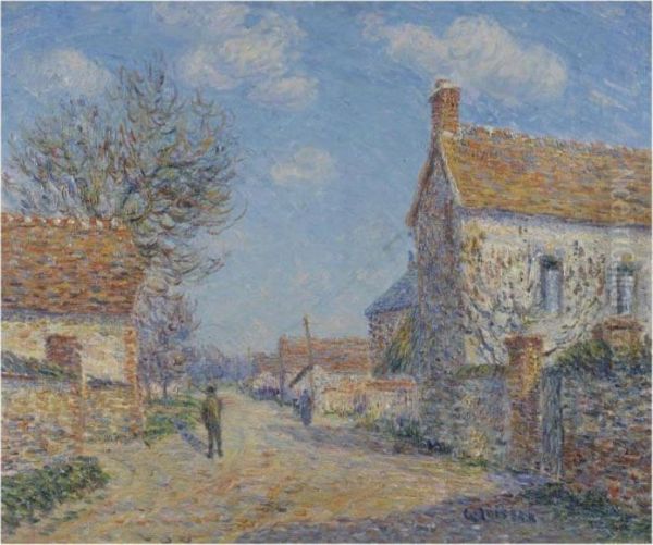 Rue De Saint Cyr, Soleil Oil Painting by Gustave Loiseau