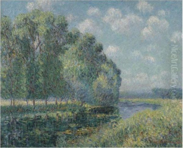 Tournant De L'eure Oil Painting by Gustave Loiseau