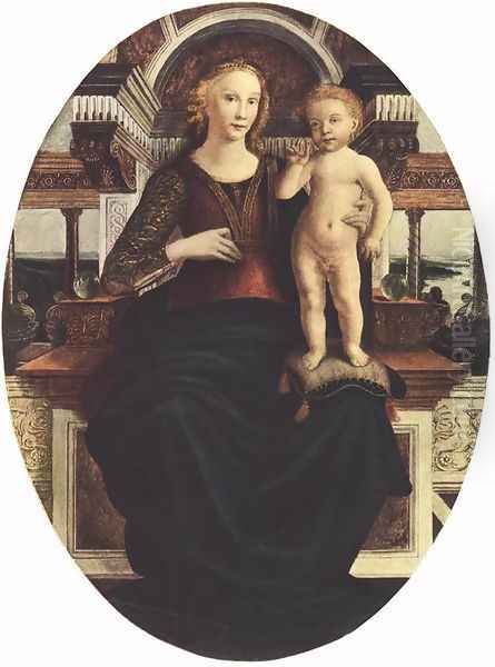 Mary with the Child 1470-73 Oil Painting by Piero del Pollaiuolo