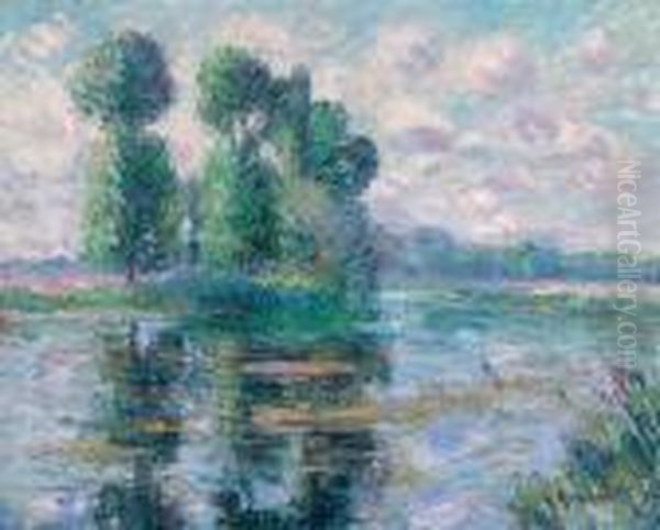 Bords De L'eure Oil Painting by Gustave Loiseau