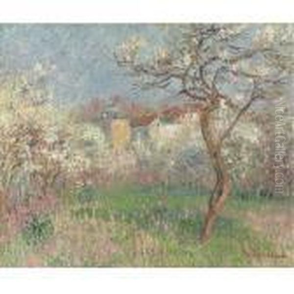 Printemps, Environs De Pontoise Oil Painting by Gustave Loiseau