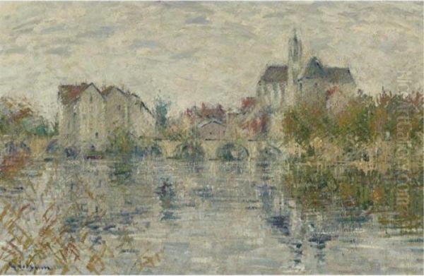 Moret-sur-loing Oil Painting by Gustave Loiseau