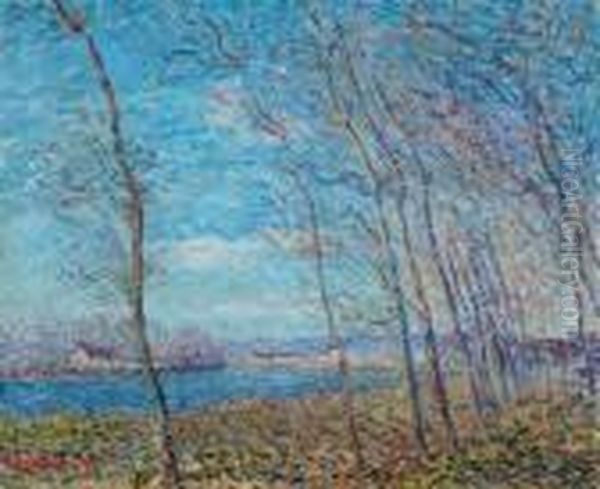 Tournant De La Seine Oil Painting by Gustave Loiseau