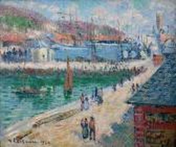 Le Port De Fecamp Oil Painting by Gustave Loiseau