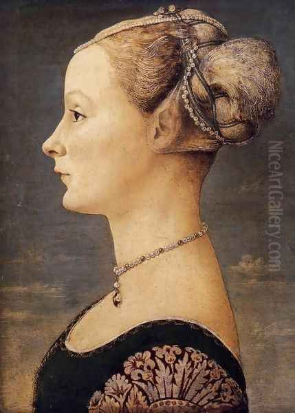 Portrait of a Girl Oil Painting by Piero del Pollaiuolo