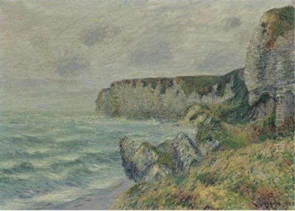 Les Falaises De Saint-jouin Oil Painting by Gustave Loiseau