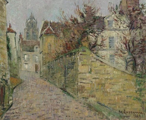 La Maison Des Soeurs, Pontoise Oil Painting by Gustave Loiseau