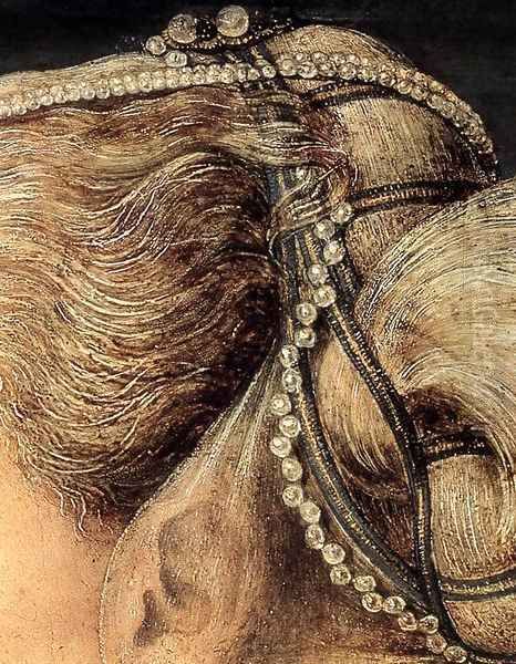 Portrait of a Girl (detail) Oil Painting by Piero del Pollaiuolo