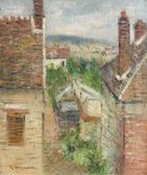 Vue Prise De Mon Grenier Oil Painting by Gustave Loiseau