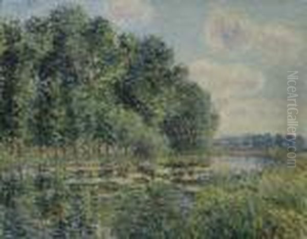 Les Bords De L'eure En Ete Oil Painting by Gustave Loiseau