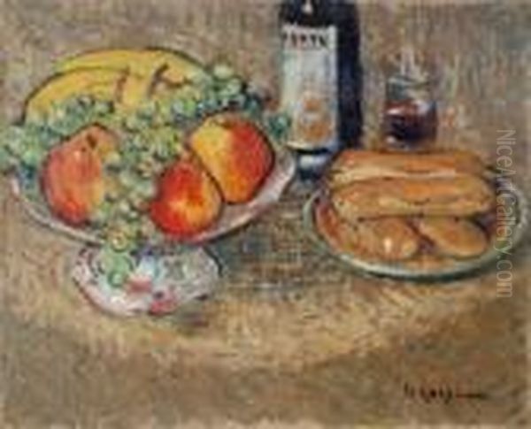 Nature Morte Aux Fruits Oil Painting by Gustave Loiseau