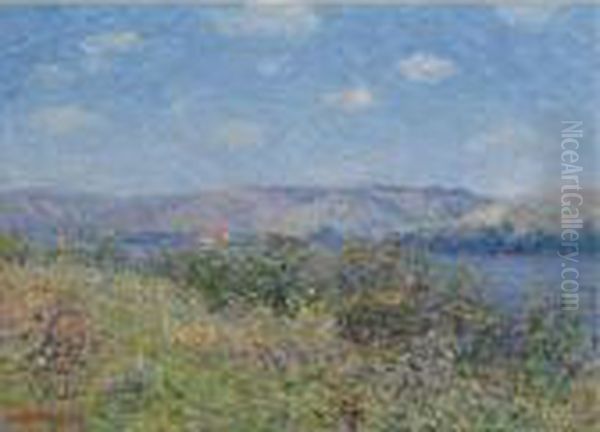 Les Berges De La Seine En Ete, Tournedos-sur-seine Oil Painting by Gustave Loiseau