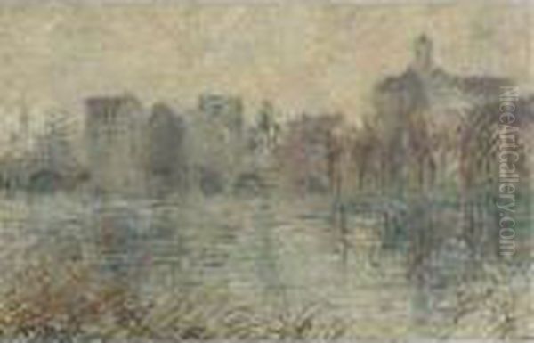 Le Pont De Moret Oil Painting by Gustave Loiseau