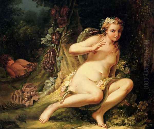 The Temptation Of Eve Oil Painting by Jean-Baptiste-Marie Pierre