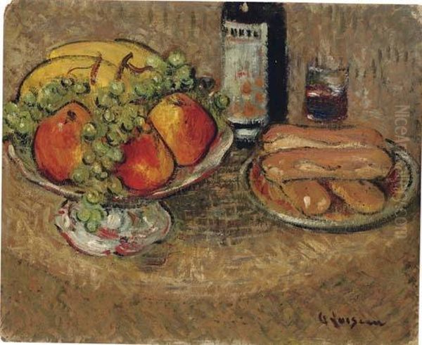 Nature Morte Aux Fruits Oil Painting by Gustave Loiseau